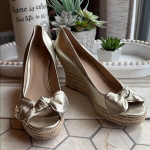 🌟 Tory Burch Dory Espadrille Wedge Heels 🌟